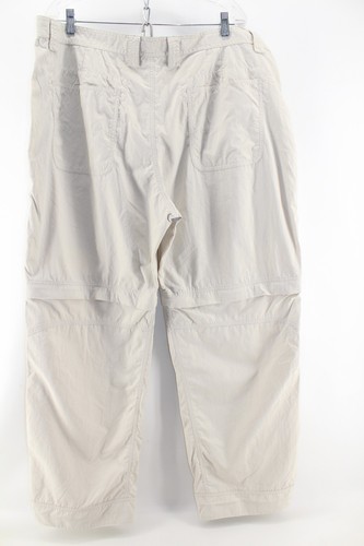 Pantalones cortos de senderismo convertibles de nailon caqui LL BEAN para hombre 42 x 32 - Imagen 2 de 5