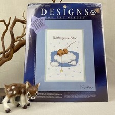 "Wish Upon a Star" Vintage Kit 5560 Designs For The Needle w Mat  Easel Back
