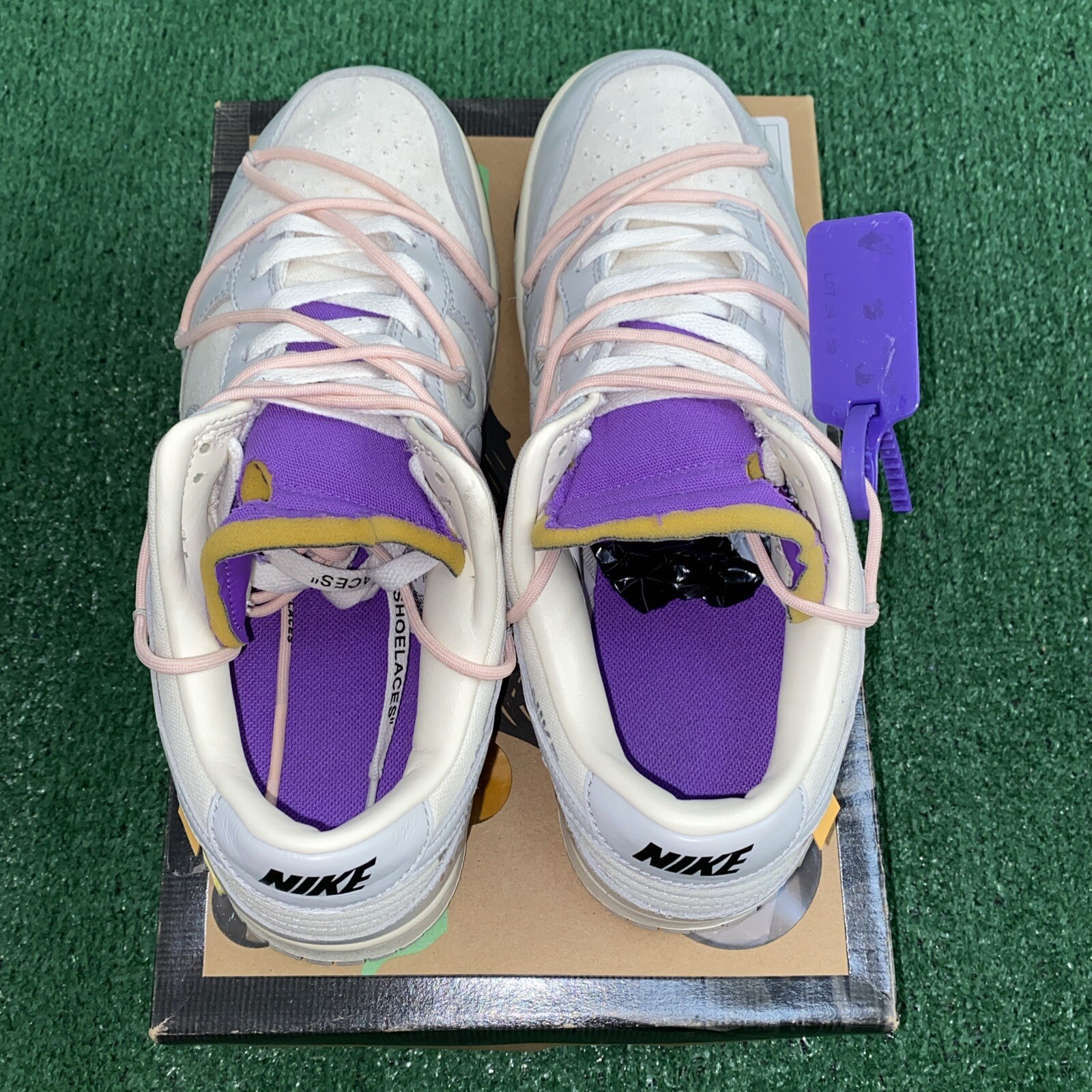 OFF WHITE X NIKE Taglia 11 Nike Dunk Low x Off White lotto 24 di 50 SUPER PULITE! SPEDIZIONE VELOCE!