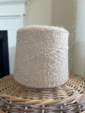 SOFT, Beige BOUCLE Ply Cone Peruvian Huarizo Alpaca/Nylon Yarn 1weight 2lbs 5oz