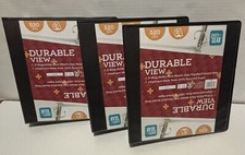 3pk Pen And Gear Durable View Three Ring 2 Black Binder 520 Sheet Capacity New