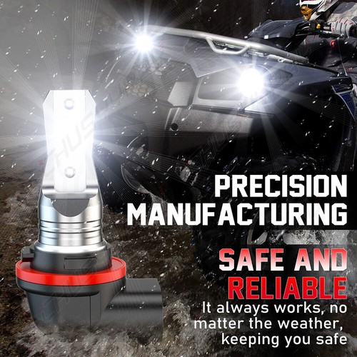 Fit Honda Foreman Rubicon 500 Rancher 420 12v pair 3pins LED Headlight Bulbs - Picture 7 of 10