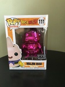 Funko Pop! #111 DragonBall Z - Majin Buu (Chrome) FYE Exclusive W/ Protector | eBay