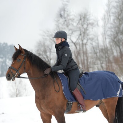 Bucas Riding Rug - Navy/Silver - Regendecke - Ausreitdecke
