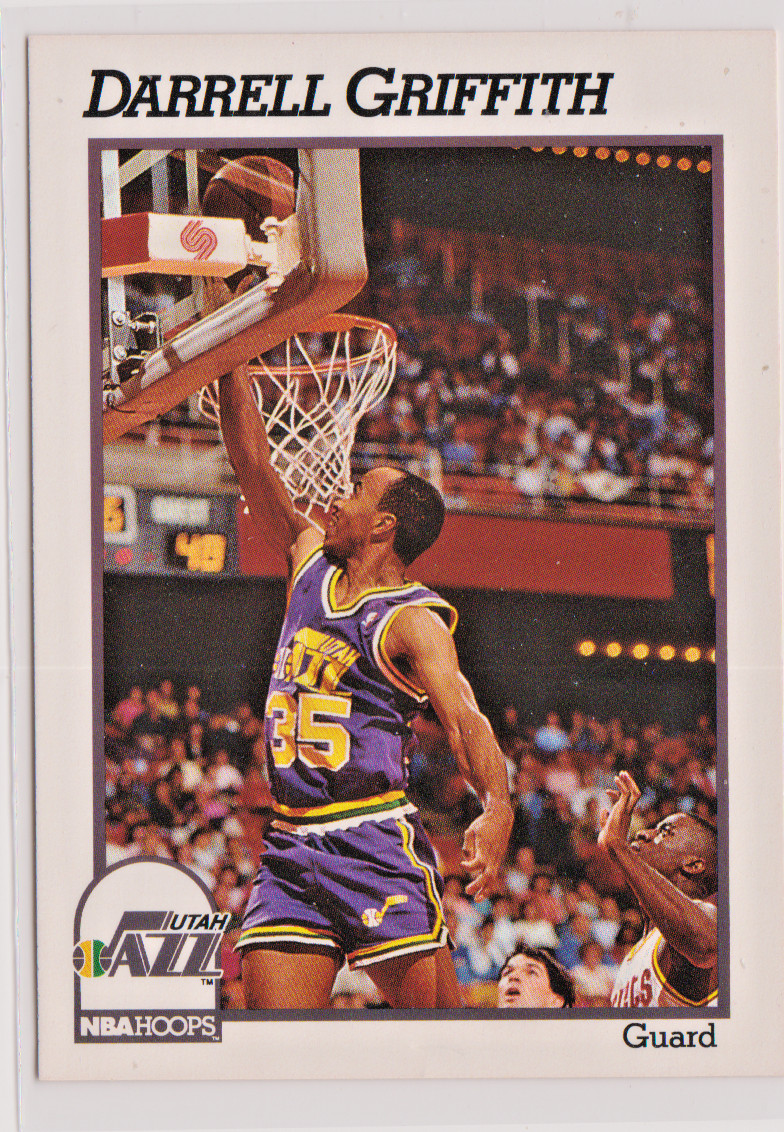 Darrell Griffith Utah Jazz Guard 1991-92 Hoops Card # 209 Near Mint