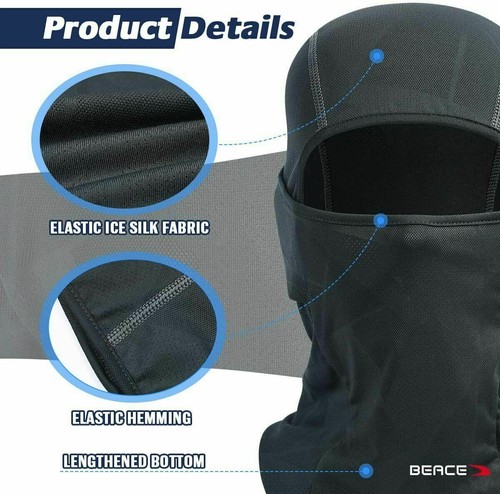 Tactical Balaclava Full Face Mask UV Protection Sun Hood Cover for Men Women US - Picture 8 of 35