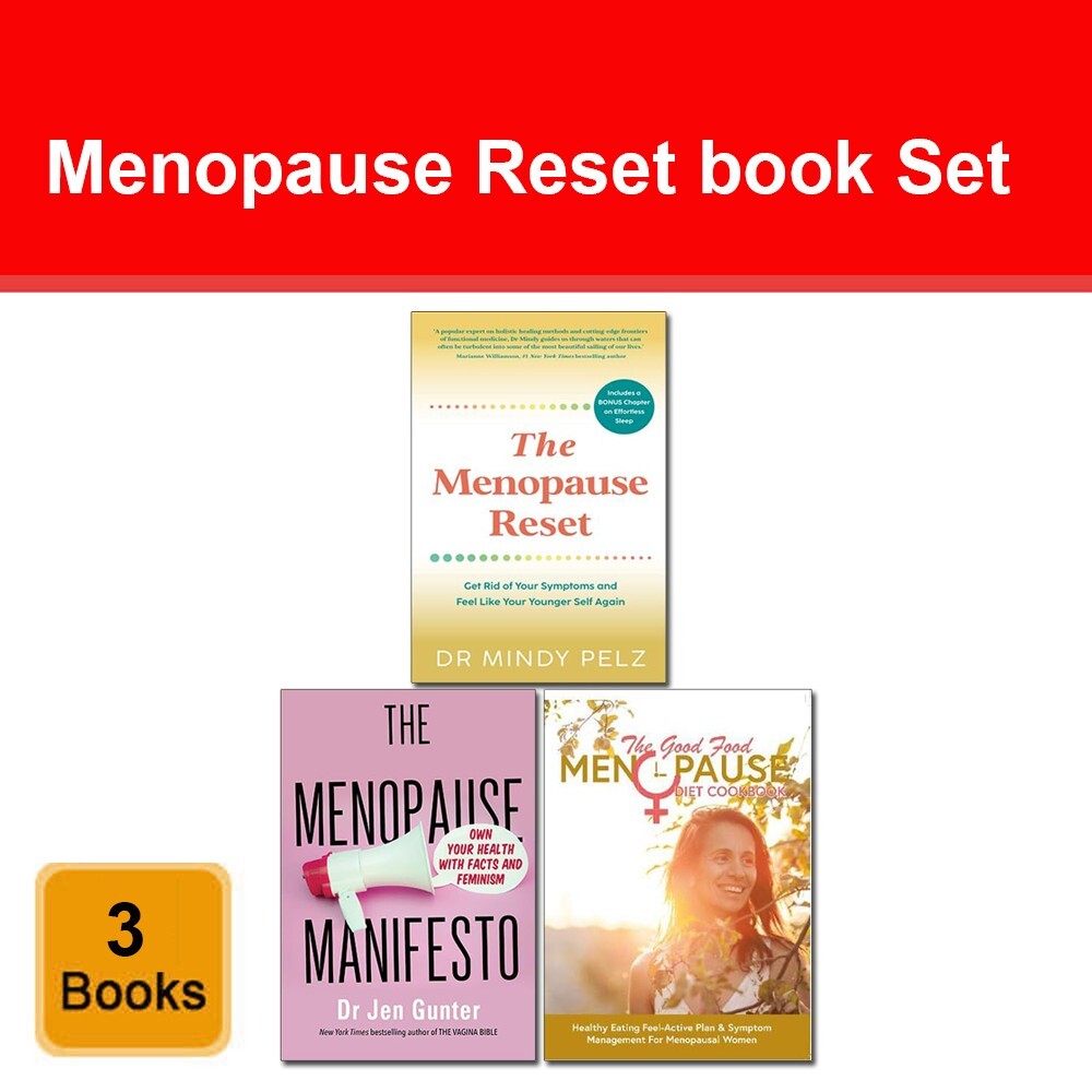 Menopause Reset, Good Food Menopause Diet, Menopause Manifesto 3 Books Set NEW