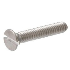 M4 X 12 SLOTTED FLAT HEAD ZINC MACHINE SCREW (qty 20) MADE IN USA 4mm x 12mm