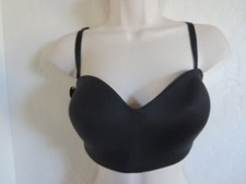 WACOAL 32 DDD 854372 STAYING POWER WIRELESS STRAPLESS BRA, BLACK, NWOT 68