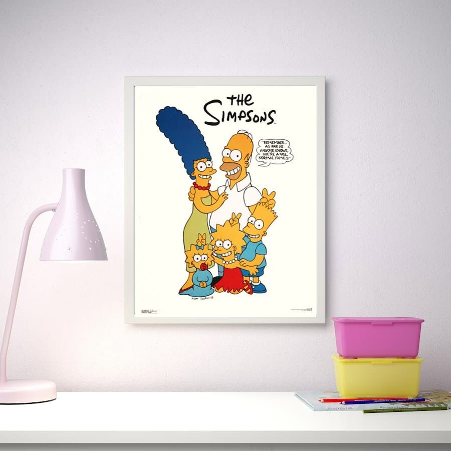 1990, Original Vintage Simpsons Poster, Rare & Very Collectible