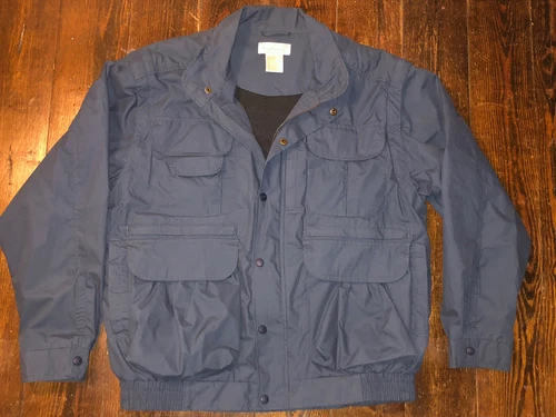Vintage Norm Thompson Escape From The Ordinary Convertible Jacket Into Vest Navy - product listing photo