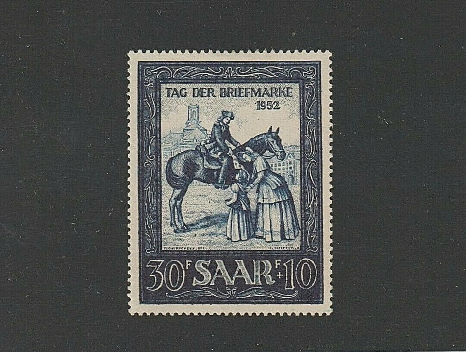 EDSROOM-6663 Saar B91 LH 1952 Complete Postrider Delivering Mail - Image 1 of 1