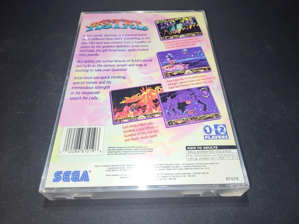 Astal 1995 81019 Sega Saturn LN perfect condition COMPLETE+reg card! - Image 2 of 4