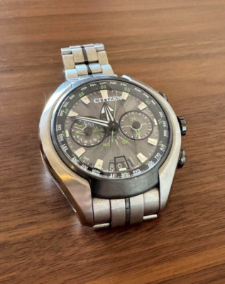 【 千松吉 】 CITIZEN professional master eco drive satellite wave Air CC1054