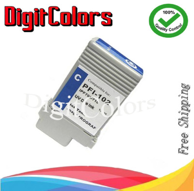 Cyan PFI-102 130m Ink Cartridge for use with Canon IPF 700 printer 