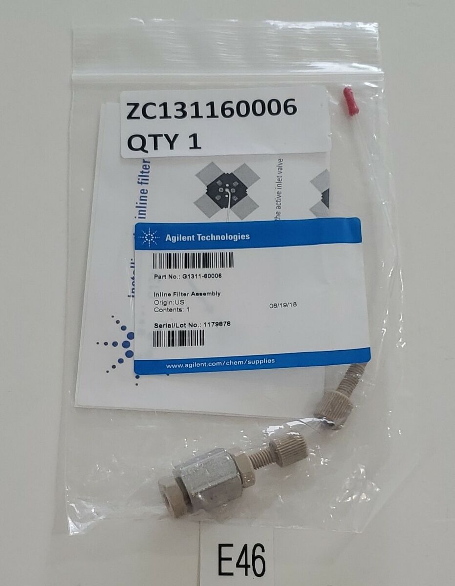 NEW* Agilent G1311-60006 Inline Filter Assembly Perkin Elmer NEW* Agilent G1311-60006 Inline Filter Assembly Perkin Elmer