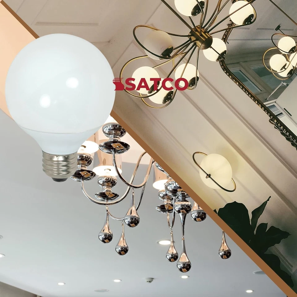 Satco S7302 - 9 Watt G25 Compact Fluorescent Bulbs - 4100K (2 Pack) - Image 2 of 4