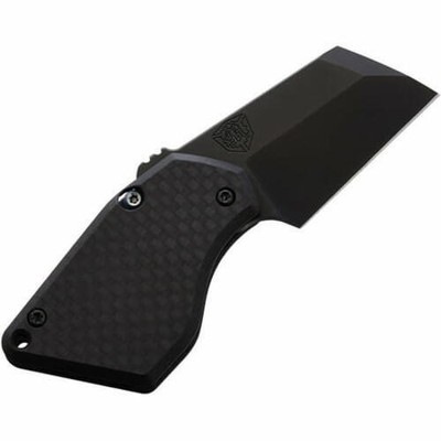 Menovade STUFF204S M2 1.88  Sheepsfoot Blade Solid Black Folding Knife