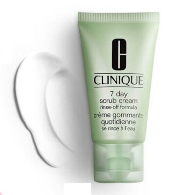 Clinique 7 Day Face Scrub Cream Rinse-Off Formula,30ML X 2 TRAVEL SIZE NEW