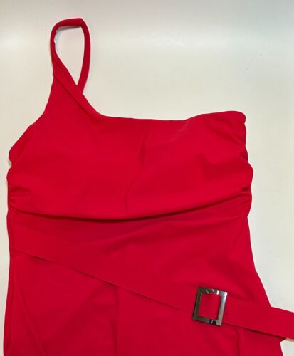 Nuevo con etiquetas Traje de baño Amoressa Traje de baño de una pieza Un hombro Rojo Talla 8 - Imagen 3 de 4
