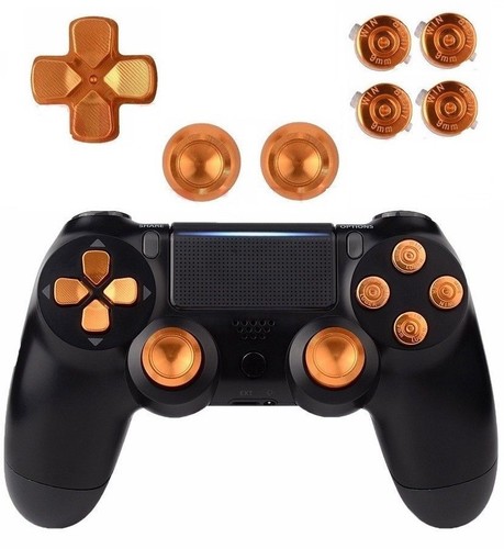 PS4 Controller Aluminium Knöpfe Bullet Buttons Alu Thumbstick & DPad Modding Set - Bild 2 von 3