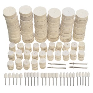 129pcs Felt Polishing Buffing Pads Wheel Wool Plastic Dremel Rotary Tool Kit Set Ebay