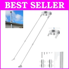 Galvanized Steel 6" Roof Bracket for Secure Chimney Installation - Complete Kit