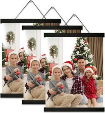 3 Pack Magnetic Poster Hanger Frame 16 inch Black- 16x24 16x22 16x20 Poster