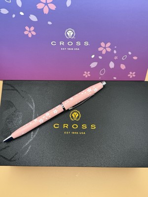 Cross Century II Cherry Blossom White Petals Pink Lacquer