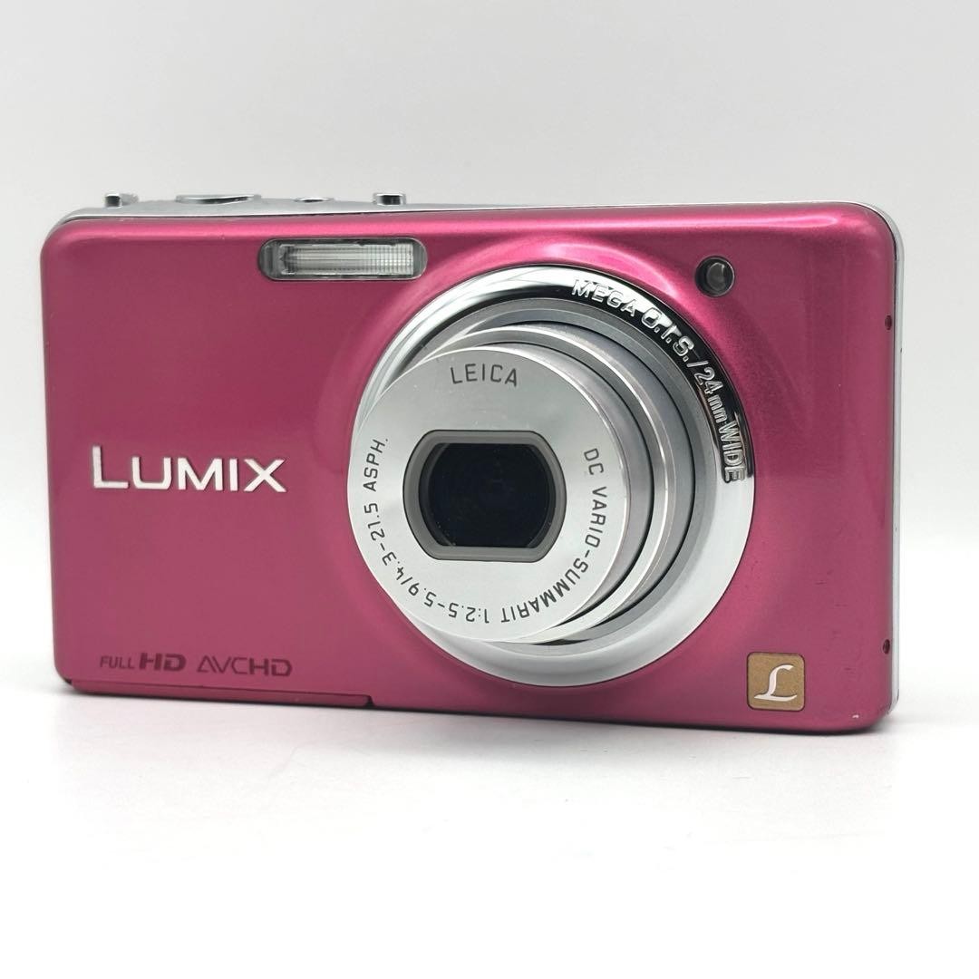 動作品 Panasonic LUMIX DMC-FX37 ピンク Panasonic LUMIX DMC-FX77 Pink 正常動作品 [Top Mint] CCD Sensor