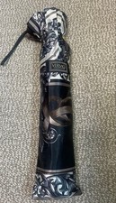 GIANNI VERSACE Folding Umbrella Black Luxury Authentic Used Genuine Vintage