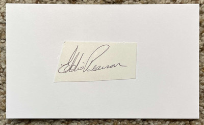 Eddie Pearson signed cut - Minors - CHW, STL