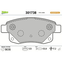 Valeo 301738 Bremsbelagsatz FüR Ford Transit Tourneo Fd Fb Fs Fz Fc Fm Fn Ff Fa