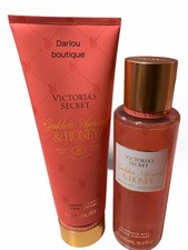 Victoria's Secret Golden Apricot  Honey Mist  Lotion Set 8.4 fl oz 8 fl oz
