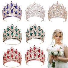 Crystal Huge Tiara Crown Bridal Crown Head Tiara Princess Crown Wedding Headwear