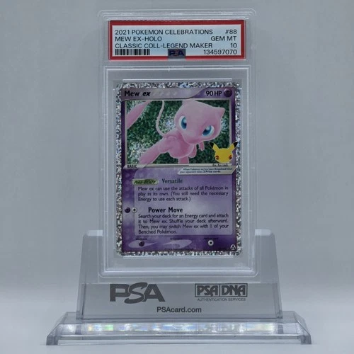 2021 Pokemon Celebrations Classic Coll Legend Maker #88 Mew EX Holo PSA 10