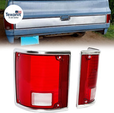 Pair Tail Light Lens Compatible With 1973-1991 Chevrolet Chevy Blazer Suburban J