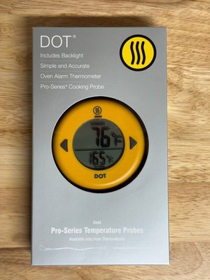 THERMOWORKS Pro Series Digital DOT Alarm Thermometer Temperature Yellow