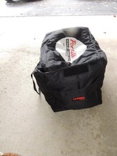 21" Cambro Go Bag Insulated Food Delivery Bag Black with Restaurant Logo on Top