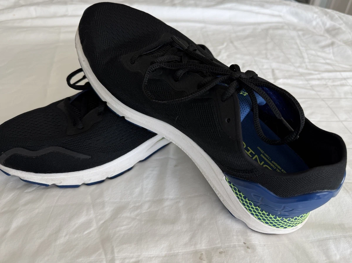 Men\'s Under Armour HOVR Sonic 6 Running Shoes Black Blue Mirage Lime Size 11 Under Armour HOVR Sonic 6 UA Grey Blue Men Road Running  main image 4
