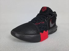 Nike Lebron Witness 8 Basketball Shoes Size 8.5 Men's Black Red FB2239-005