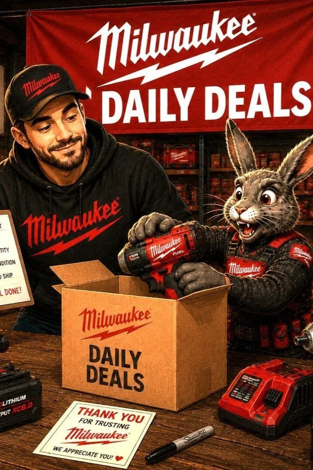 Milwaukee Daily Deals: 8/21 - Milwaukee Tools & More PT2: Hosted by Rabbit