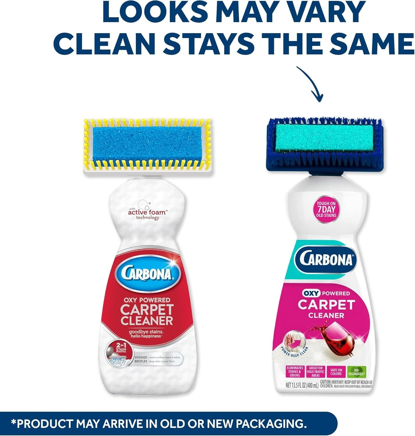 Carpet Cleaner with Brush | Oxy-Powered Foam for Spot Stain Removal | 13.5 Fl Oz