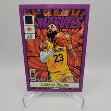 2023 24 Panini Lebron James Net Marvels Purple Color Match SP Lakers 🔥FREESHIP