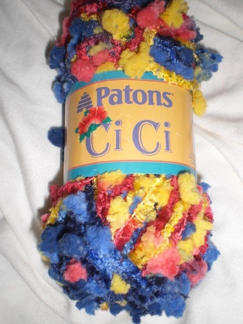 NUEVO 7 madejas patones ci ci hilo cici rio y rojo Foto 2 de 2