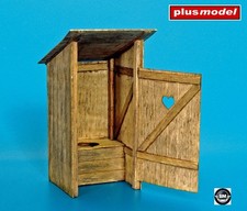 Plus Model Wooden Toilet / Holz Toilette WC Latrine Klo 1:35 Diorama Art. 263