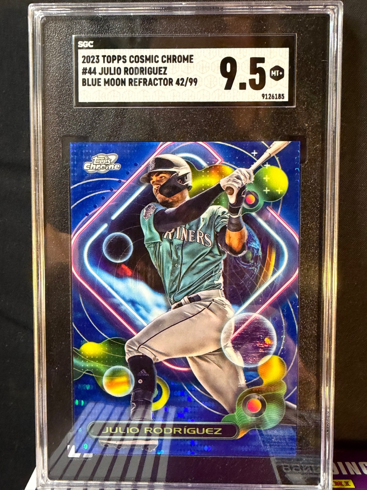 2023 Topps Cosmic Chrome Julio Rodriguez Blue Moon /99 SGC 9.5