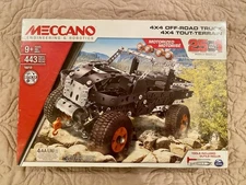 Meccano by Erector 4x4 Off-Road Motorized Truck STEM Building Set - New & Sealed