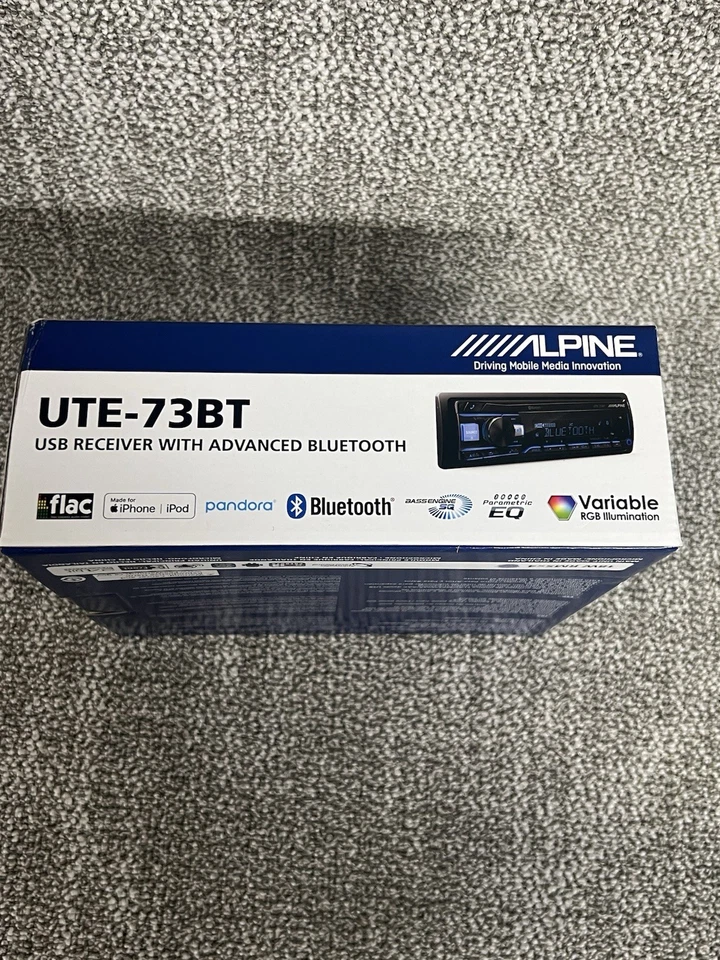 UTE-73BT Alpine Digital Media Receiver Head Unit Single-Din Radio Pandora - Image 4 of 4