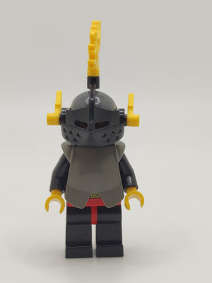 LEGO  Castle - cas166 Knight with Breastplate - Armor over Black, Yellow Plumes